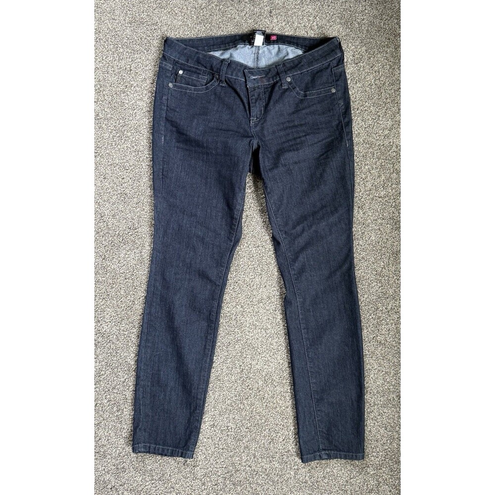Torrid Jeans Womens 14R Dark Wash Skinny Stretch Skull Pocket Denim Goth - Picture 3 of 7